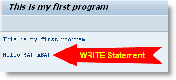 First-ABAP-Program-10